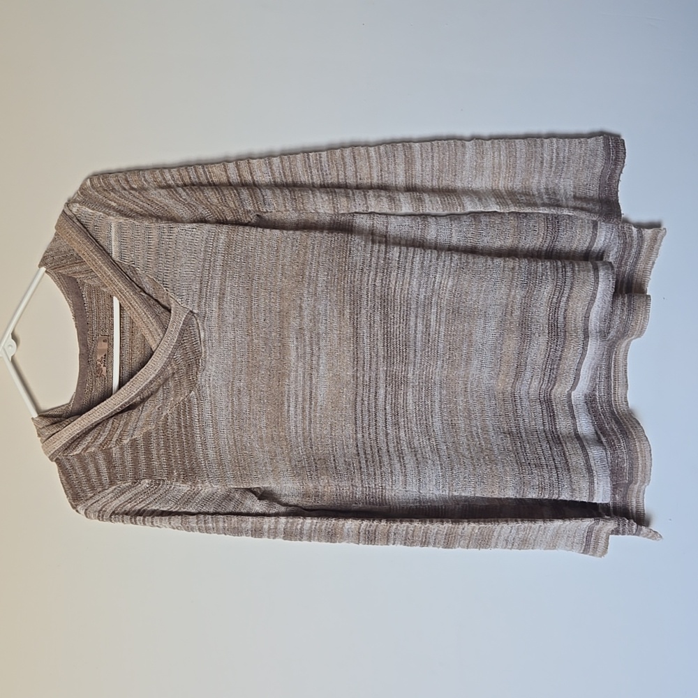 Prana Nina tan brown beige hooded lightweight sweater size small
